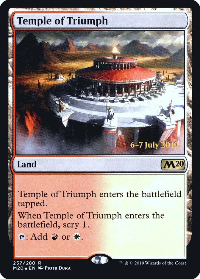 Temple of Triumph  [Core Set 2020 Prerelease Promos] | Cards and Coasters CA