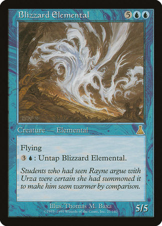 Blizzard Elemental [Urza's Destiny] | Cards and Coasters CA