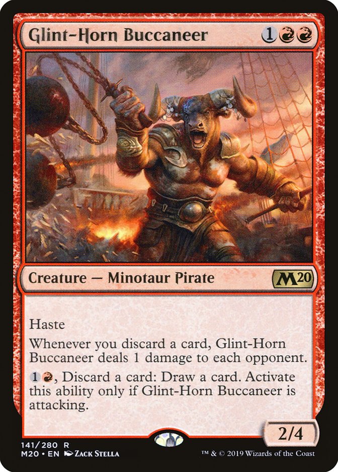 Glint-Horn Buccaneer [Core Set 2020] | Cards and Coasters CA