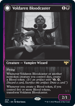 Voldaren Bloodcaster // Bloodbat Summoner [Innistrad: Double Feature] | Cards and Coasters CA