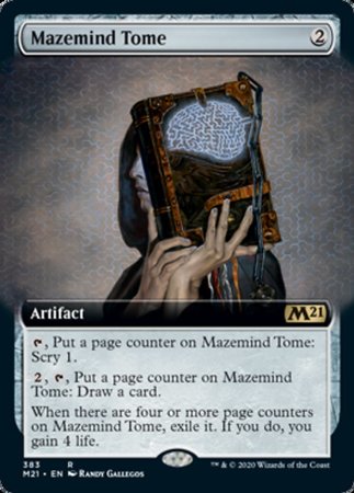 Mazemind Tome (Extended Art) [Core Set 2021] | Cards and Coasters CA