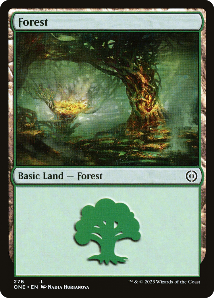 Forest (276) [Phyrexia: All Will Be One] | Cards and Coasters CA