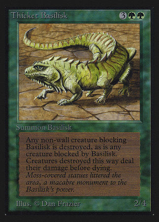 Thicket Basilisk (IE) [Intl. Collectors’ Edition] | Cards and Coasters CA