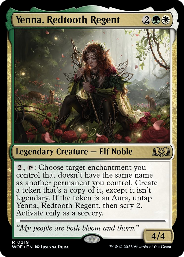 Yenna, Redtooth Regent [Wilds of Eldraine] | Cards and Coasters CA