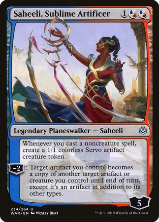 Saheeli, Sublime Artificer [War of the Spark] | Cards and Coasters CA