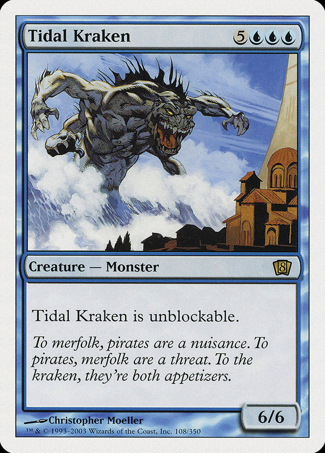 Tidal Kraken [Eighth Edition] | Cards and Coasters CA