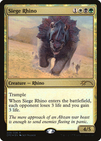 Siege Rhino [Magic Origins Clash Pack] | Cards and Coasters CA