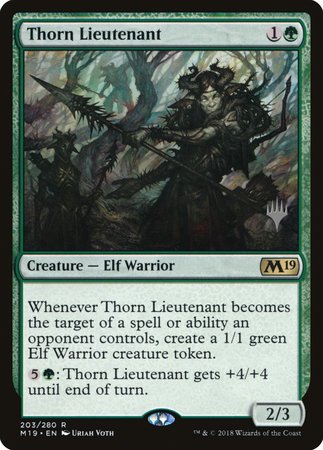 Thorn Lieutenant [Core Set 2019 Promos] | Cards and Coasters CA