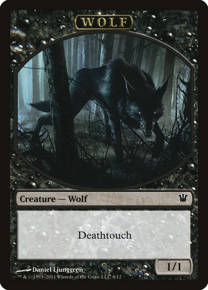 Wolf (6/12) [Innistrad Tokens] | Cards and Coasters CA