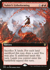 Nahiri's Lithoforming (Extended Art) [Zendikar Rising] | Cards and Coasters CA