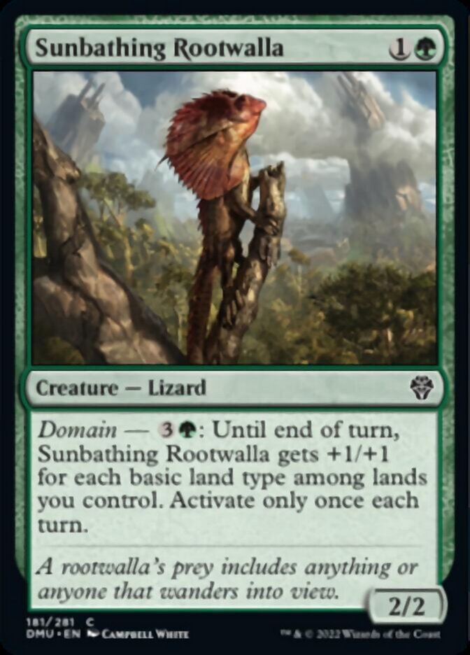 Sunbathing Rootwalla [Dominaria United] | Cards and Coasters CA