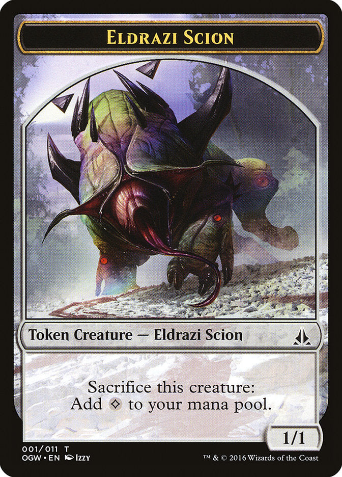 Eldrazi Scion (001/011) [Oath of the Gatewatch Tokens] | Cards and Coasters CA
