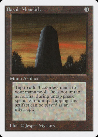 Basalt Monolith [Unlimited Edition] | Cards and Coasters CA