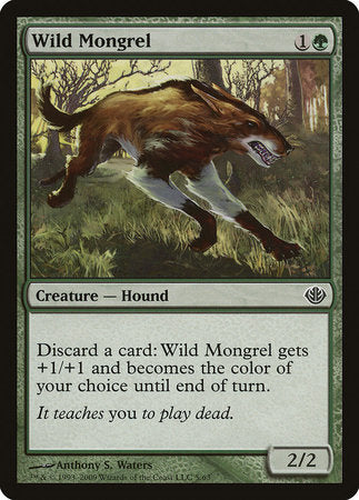 Wild Mongrel [Duel Decks: Garruk vs. Liliana] | Cards and Coasters CA