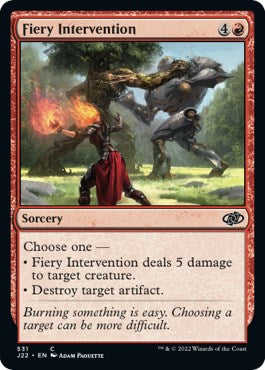 Fiery Intervention [Jumpstart 2022] | Cards and Coasters CA