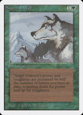 Aspect of Wolf [Unlimited Edition] | Cards and Coasters CA