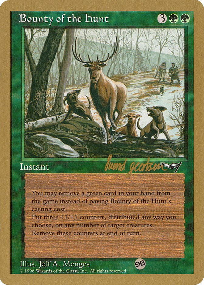 Bounty of the Hunt (Svend Geertsen) (SB) [World Championship Decks 1997] | Cards and Coasters CA