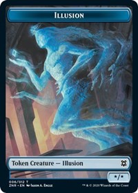 Illusion // Insect Double-sided Token [Zendikar Rising Tokens] | Cards and Coasters CA