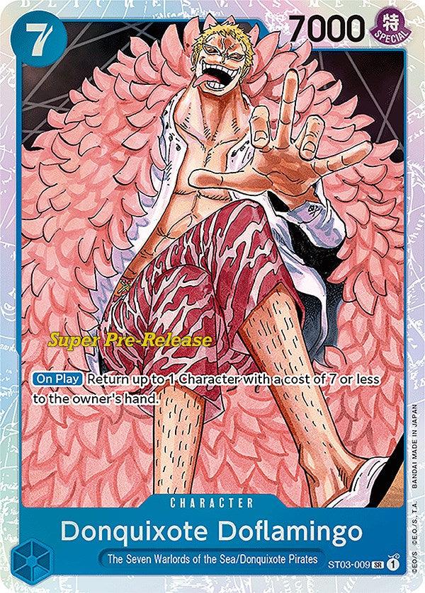 Donquixote Doflamingo [Super Pre-Release Starter Deck: The Seven Warlords of the Sea] | Cards and Coasters CA