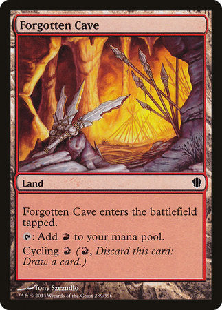 Forgotten Cave [Commander 2013] | Cards and Coasters CA