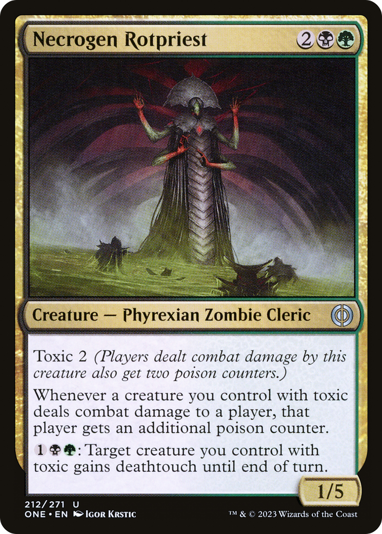 Necrogen Rotpriest [Phyrexia: All Will Be One] | Cards and Coasters CA