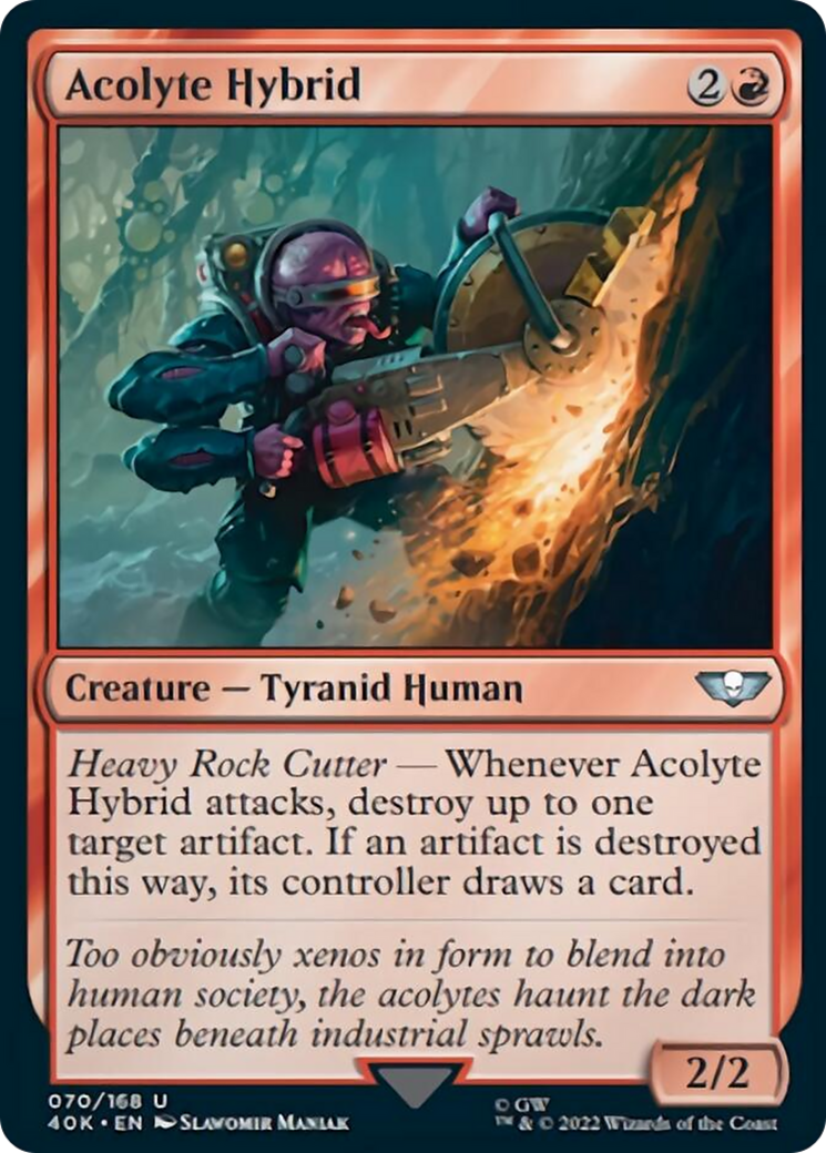 Acolyte Hybrid [Universes Beyond: Warhammer 40,000] | Cards and Coasters CA