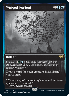 Winged Portent [Innistrad: Double Feature] | Cards and Coasters CA