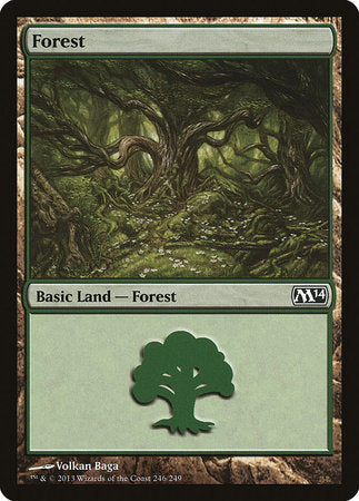 Forest (246) [Magic 2014] | Cards and Coasters CA