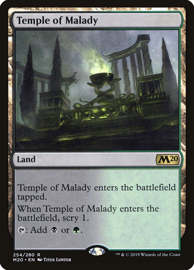 Temple of Malady [Core Set 2020] | Cards and Coasters CA