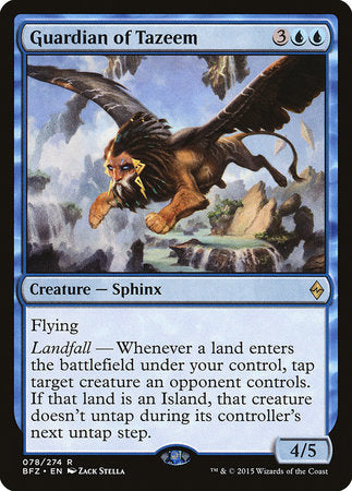 Guardian of Tazeem [Battle for Zendikar] | Cards and Coasters CA