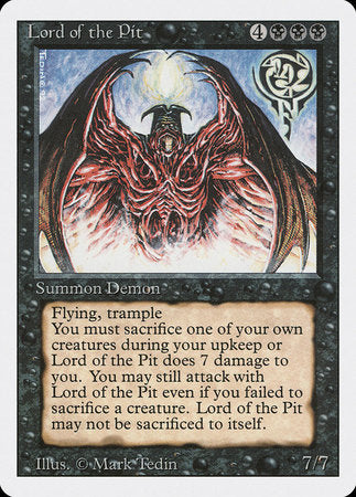 Lord of the Pit [Revised Edition] | Cards and Coasters CA