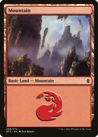 Mountain (266) [Battle for Zendikar] | Cards and Coasters CA