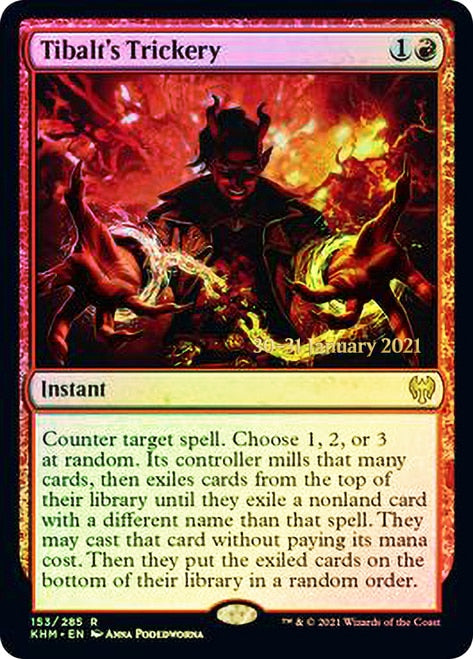 Tibalt's Trickery  [Kaldheim Prerelease Promos] | Cards and Coasters CA