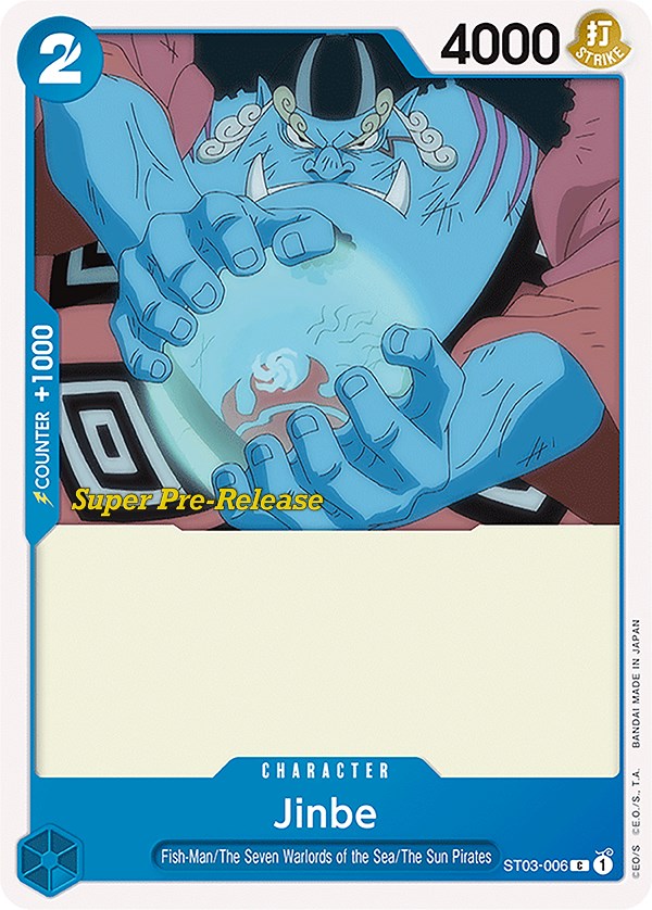 Jinbe [Super Pre-Release Starter Deck: The Seven Warlords of the Sea] | Cards and Coasters CA