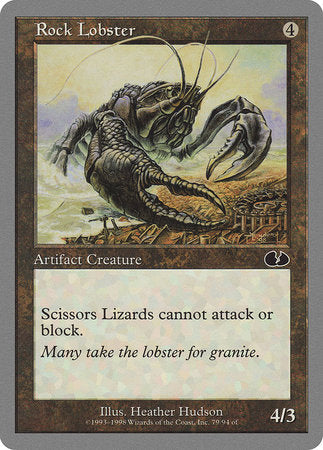 Rock Lobster [Unglued] | Cards and Coasters CA