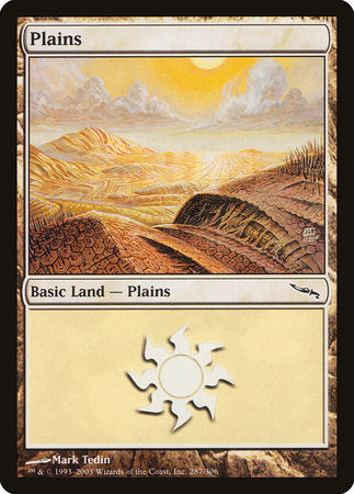 Plains (287) [Mirrodin] | Cards and Coasters CA