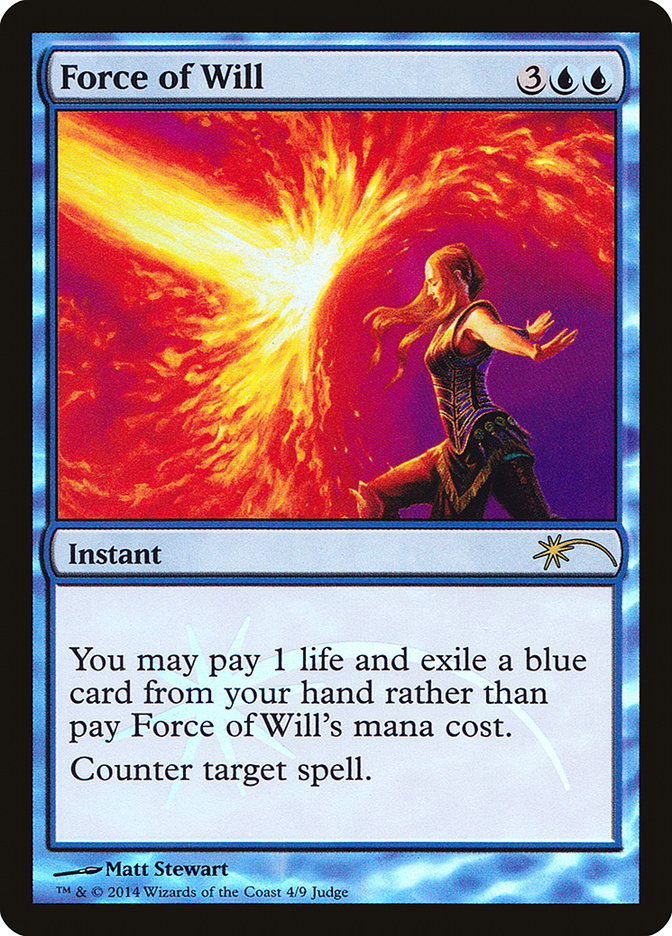 Force of Will [Judge Gift Cards 2014] | Cards and Coasters CA