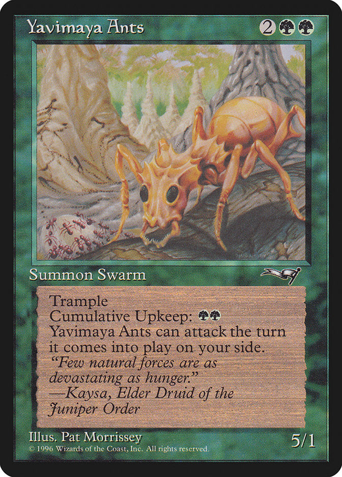 Yavimaya Ants [Alliances] | Cards and Coasters CA