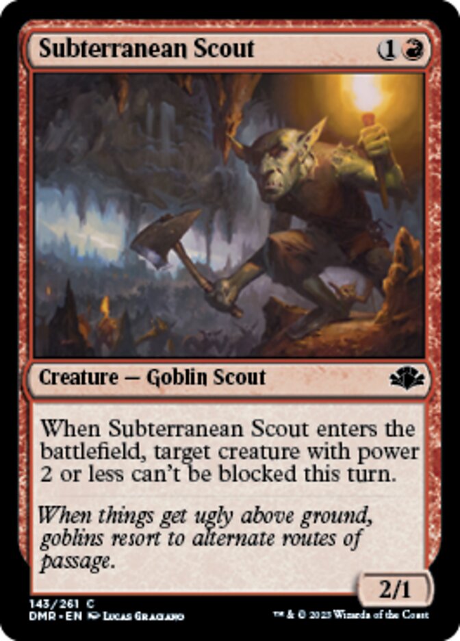 Subterranean Scout [Dominaria Remastered] | Cards and Coasters CA