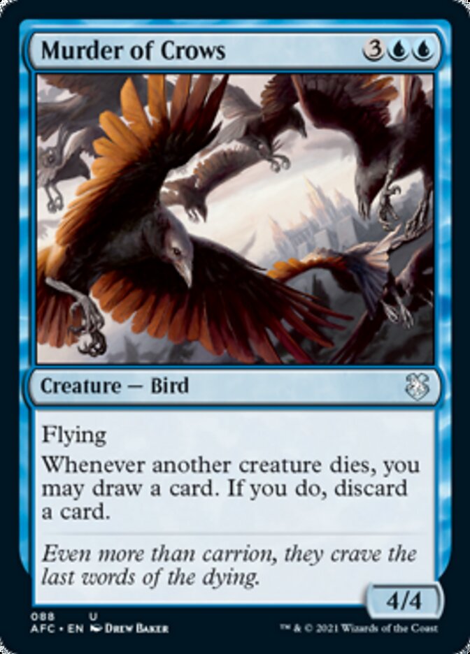 Murder of Crows [Dungeons & Dragons: Adventures in the Forgotten Realms Commander] | Cards and Coasters CA