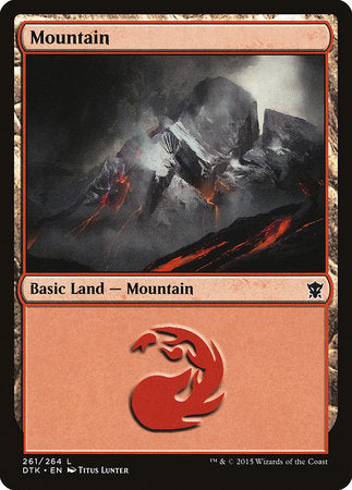 Mountain (261) [Dragons of Tarkir] | Cards and Coasters CA