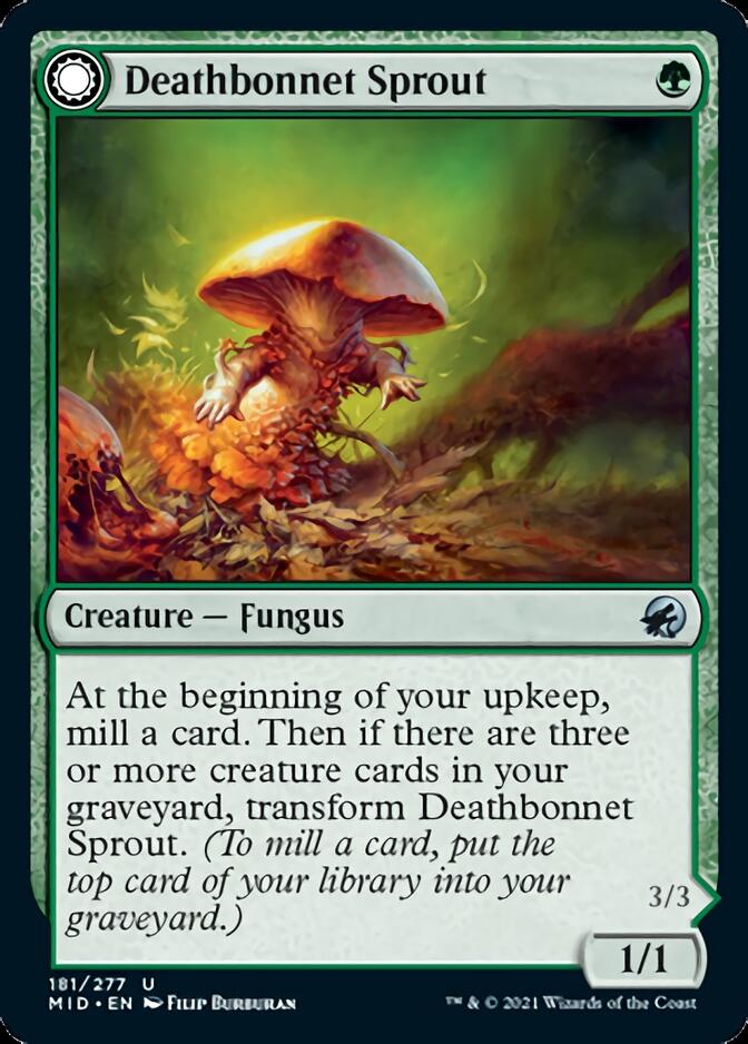 Deathbonnet Sprout // Deathbonnet Hulk [Innistrad: Midnight Hunt] | Cards and Coasters CA