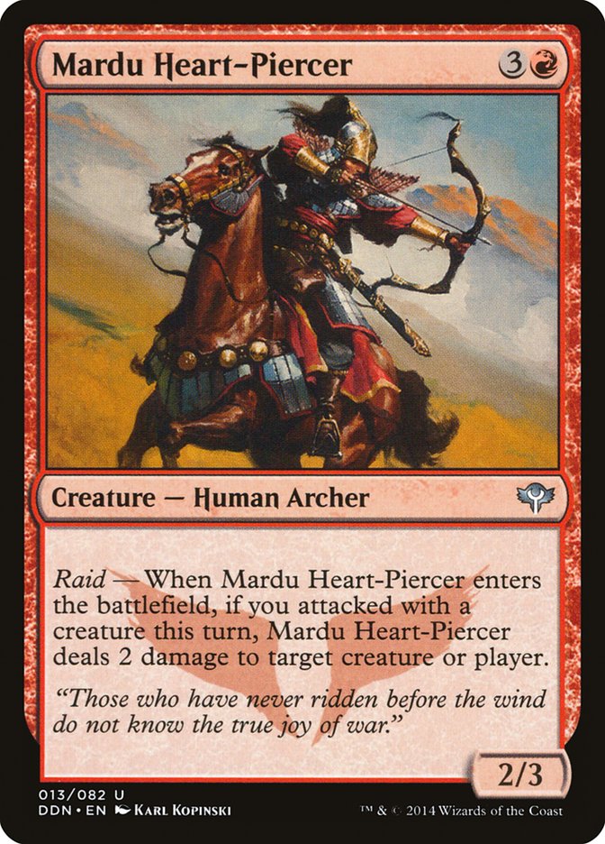 Mardu Heart-Piercer [Duel Decks: Speed vs. Cunning] | Cards and Coasters CA