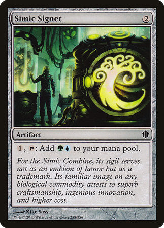 Simic Signet [Commander 2013] | Cards and Coasters CA