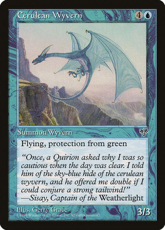 Cerulean Wyvern [Mirage] | Cards and Coasters CA