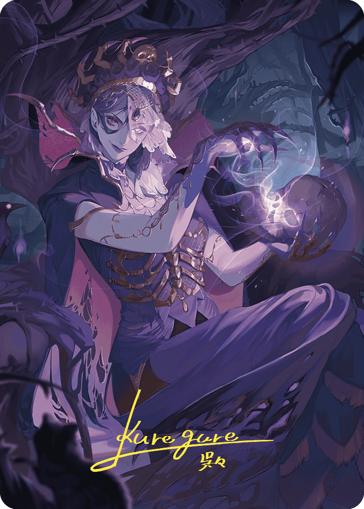 Necropotence Art Card (Gold-Stamped Signature) [Wilds of Eldraine Art Series] | Cards and Coasters CA