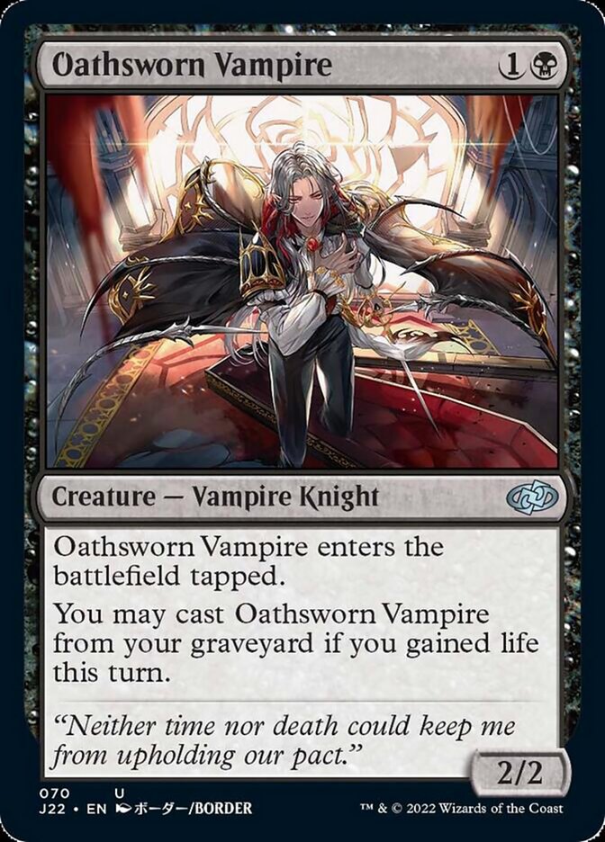 Oathsworn Vampire [Jumpstart 2022] | Cards and Coasters CA