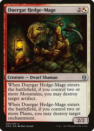 Duergar Hedge-Mage [Commander Anthology] | Cards and Coasters CA