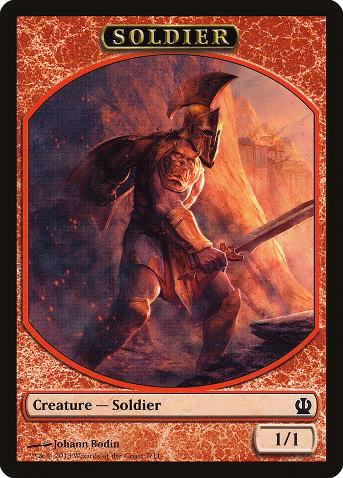 Soldier (7/11) [Theros Tokens] | Cards and Coasters CA