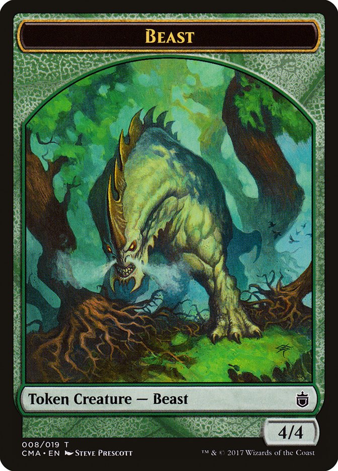 Beast (008/019) [Commander Anthology Tokens] | Cards and Coasters CA